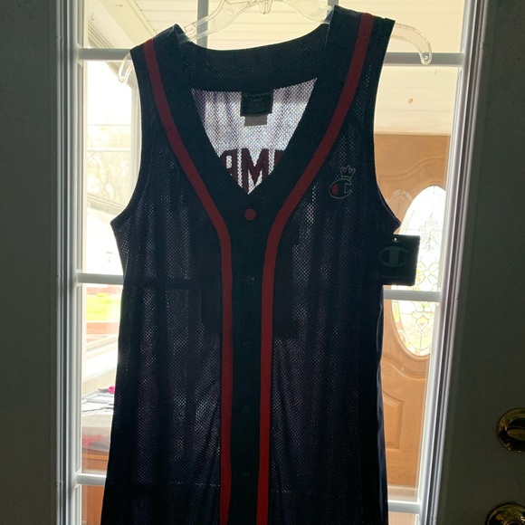 Champion Dresses Champion Womens Baseball Jersey Dress Size Large